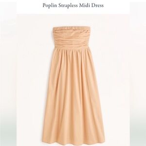 abercrombie and fitch removable straps poplin dress orange